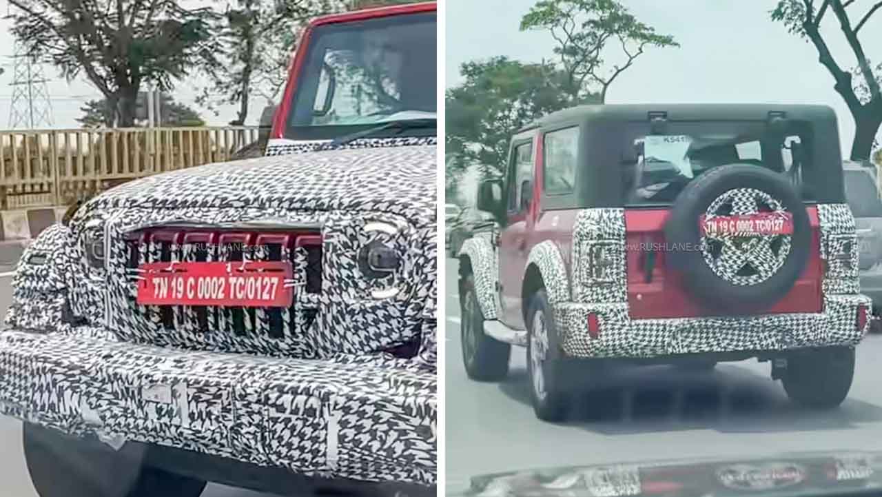 2026 Mahindra Thar Facelift Spied In Final Road Tests Before Launch