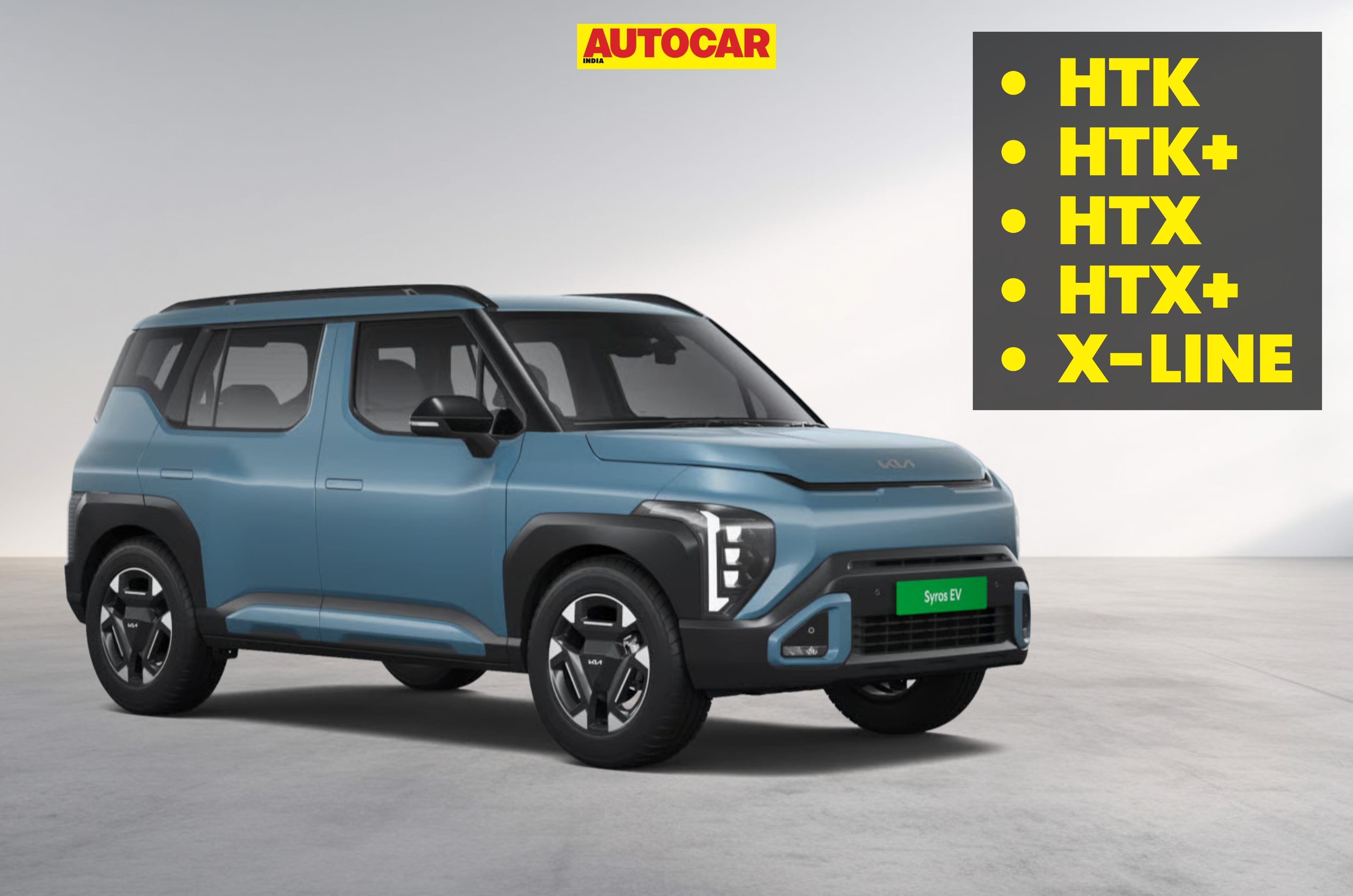 Kia Syros EV variants and features explained