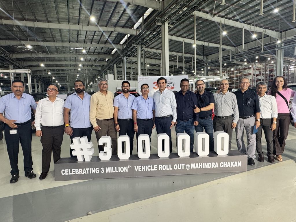 Mahindra Chakan Plant Rolls Out 3 Millionth Vehicle
