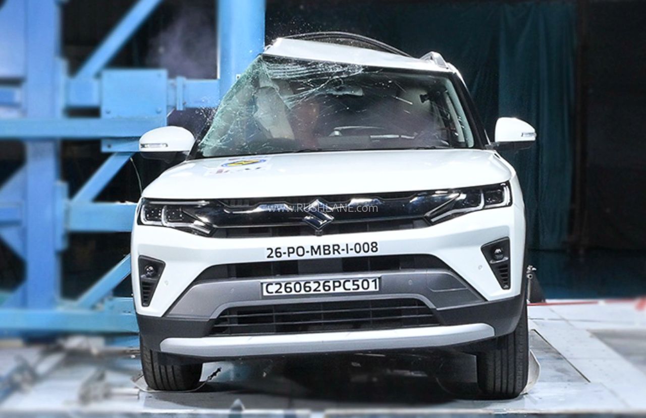 New Maruti Brezza Facelift Scores 5 Star Safety In Bharat NCAP Crash Test