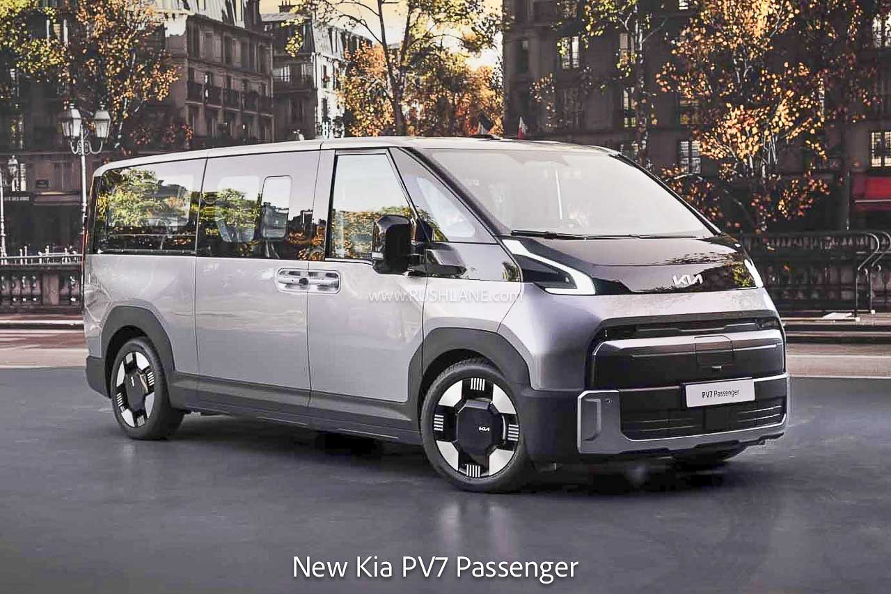 New Kia PV7 Electric Van Debuts – 9 Seater, 5.35m Long, 96.2 kWh Battery