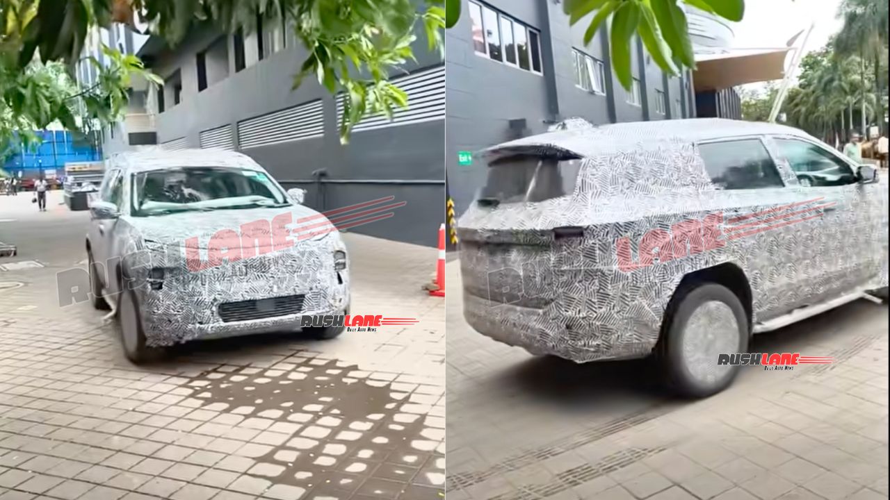Upcoming Tata Safari EV Spied – Gets Triple Screen From Sierra?