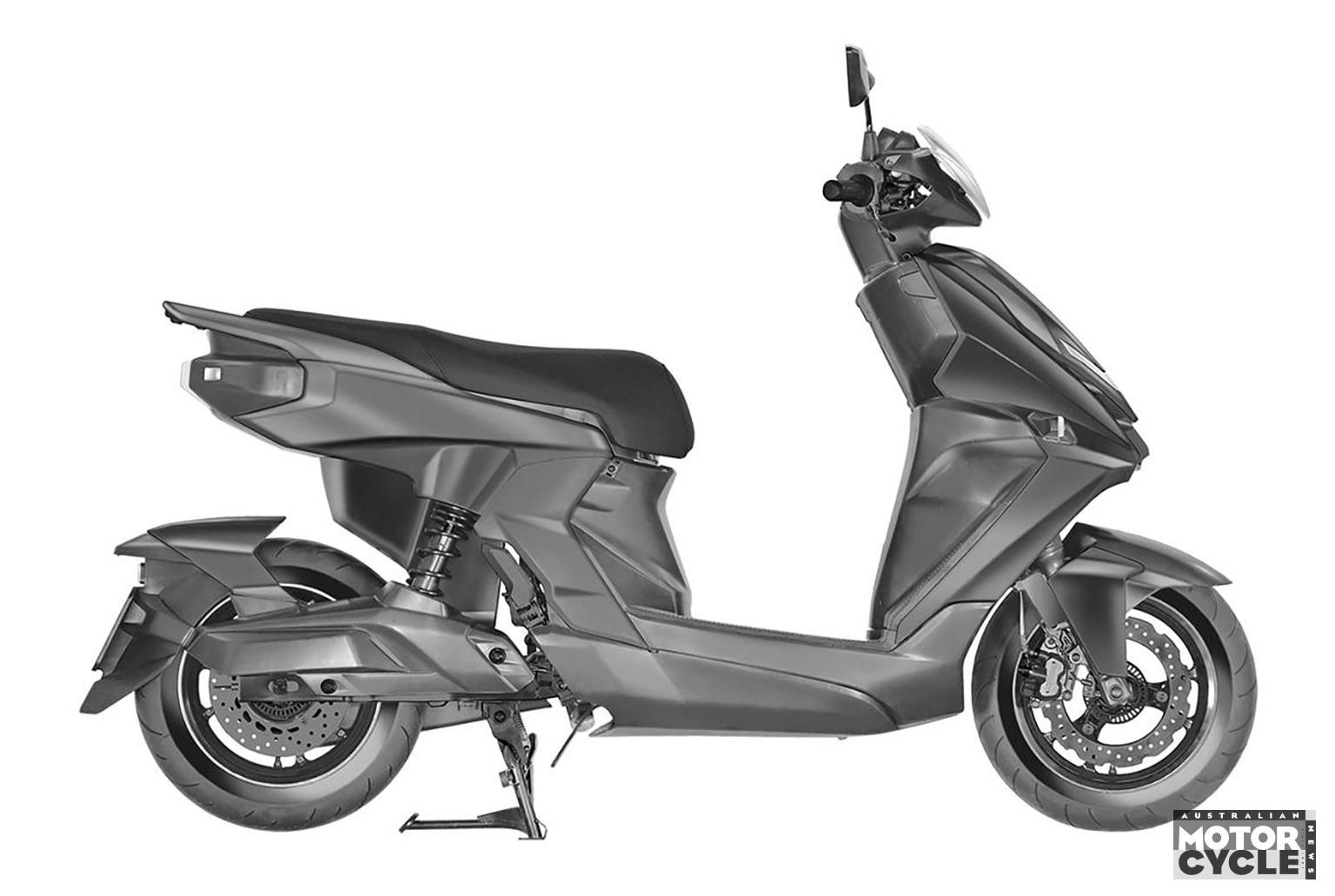 New Yamaha Electric Scooter Patent Design Leaks Before Launch
