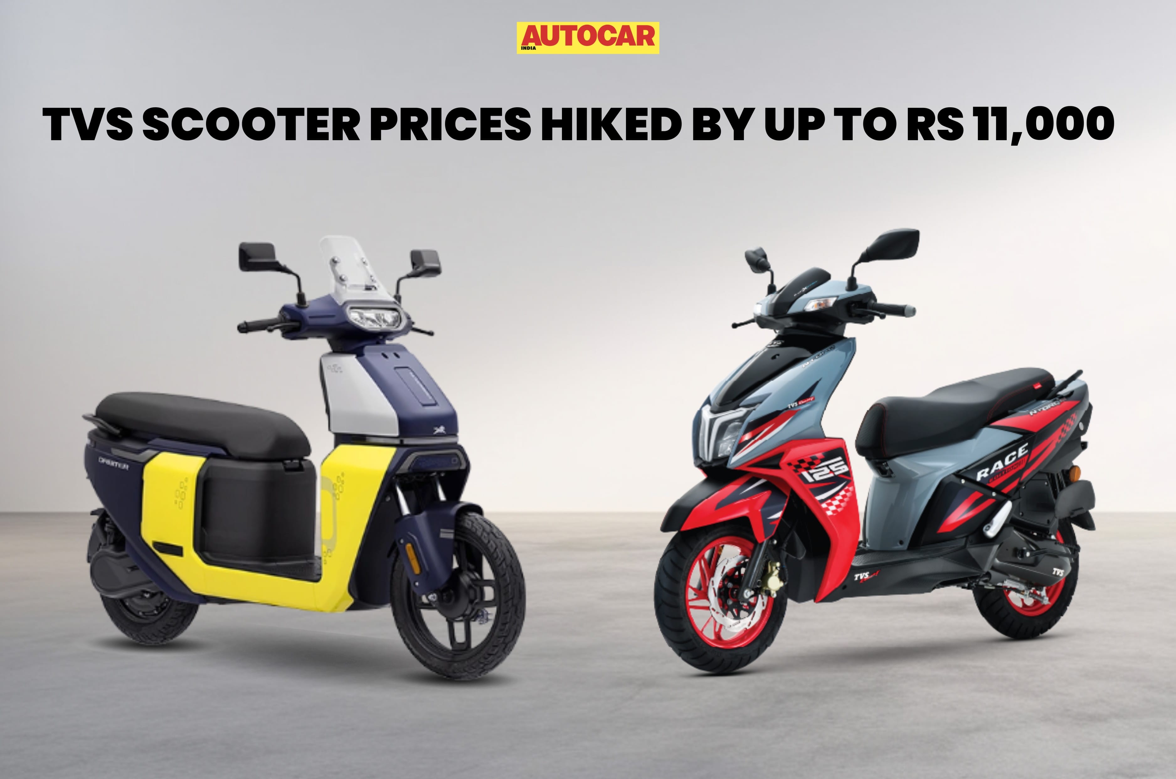 TVS scooter prices hiked by up to Rs 11,000