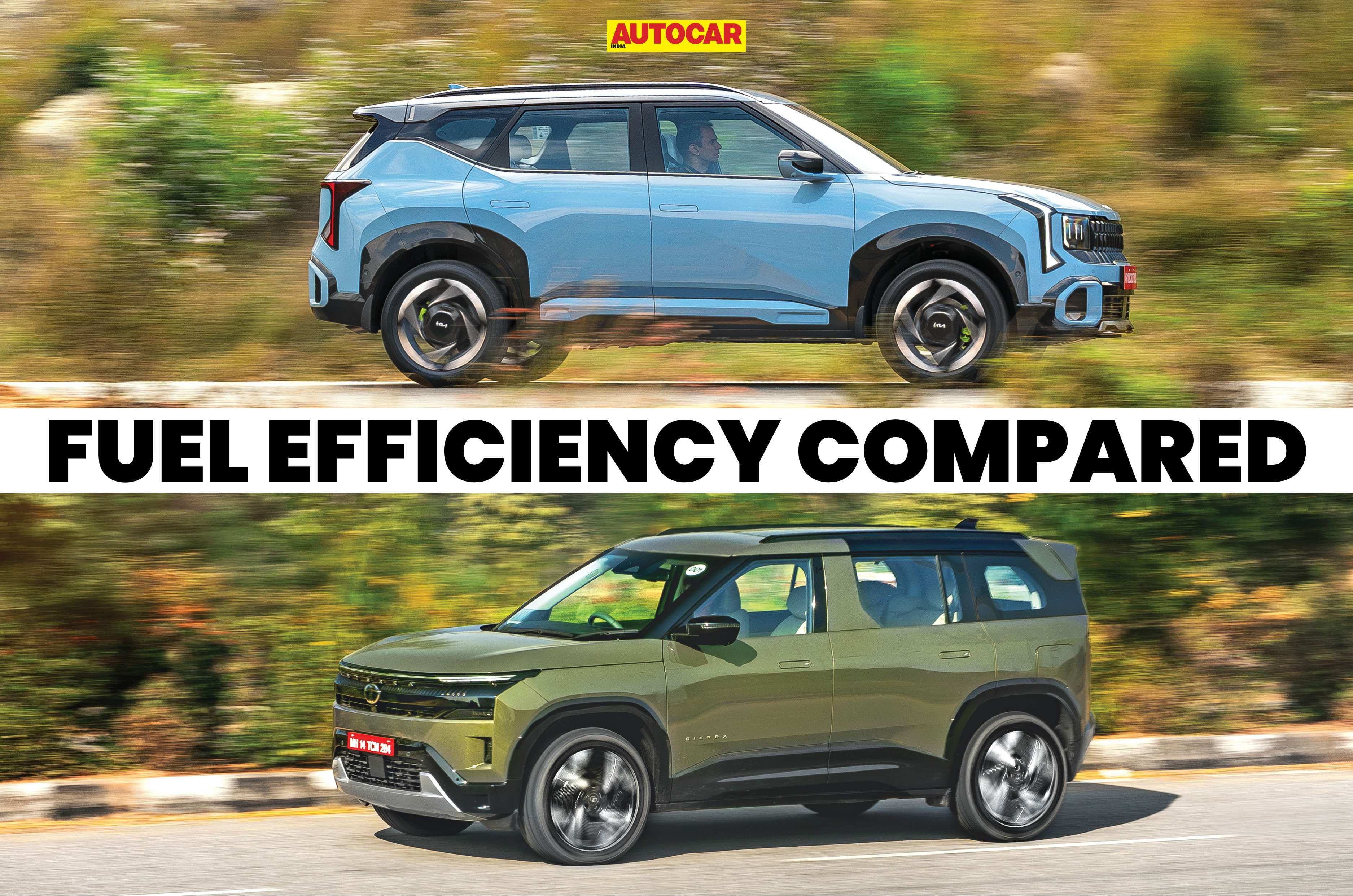 Kia Seltos vs Tata Sierra diesel automatic: Real world mileage compared