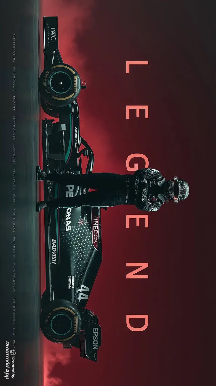 a poster for the film legend starring michael fassner and his racing car in front of a red background
