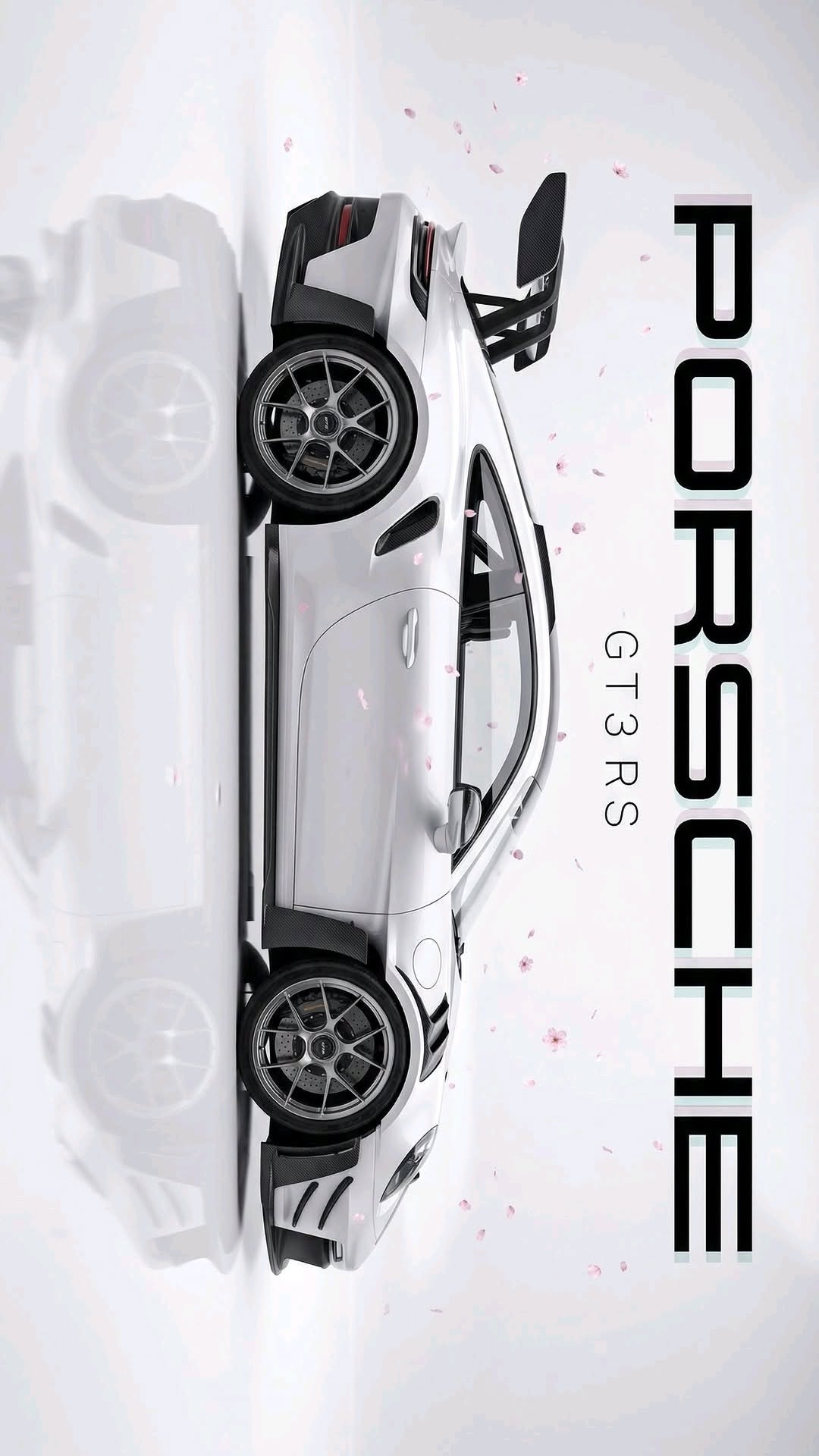 an advertisement for porsche shows the new car