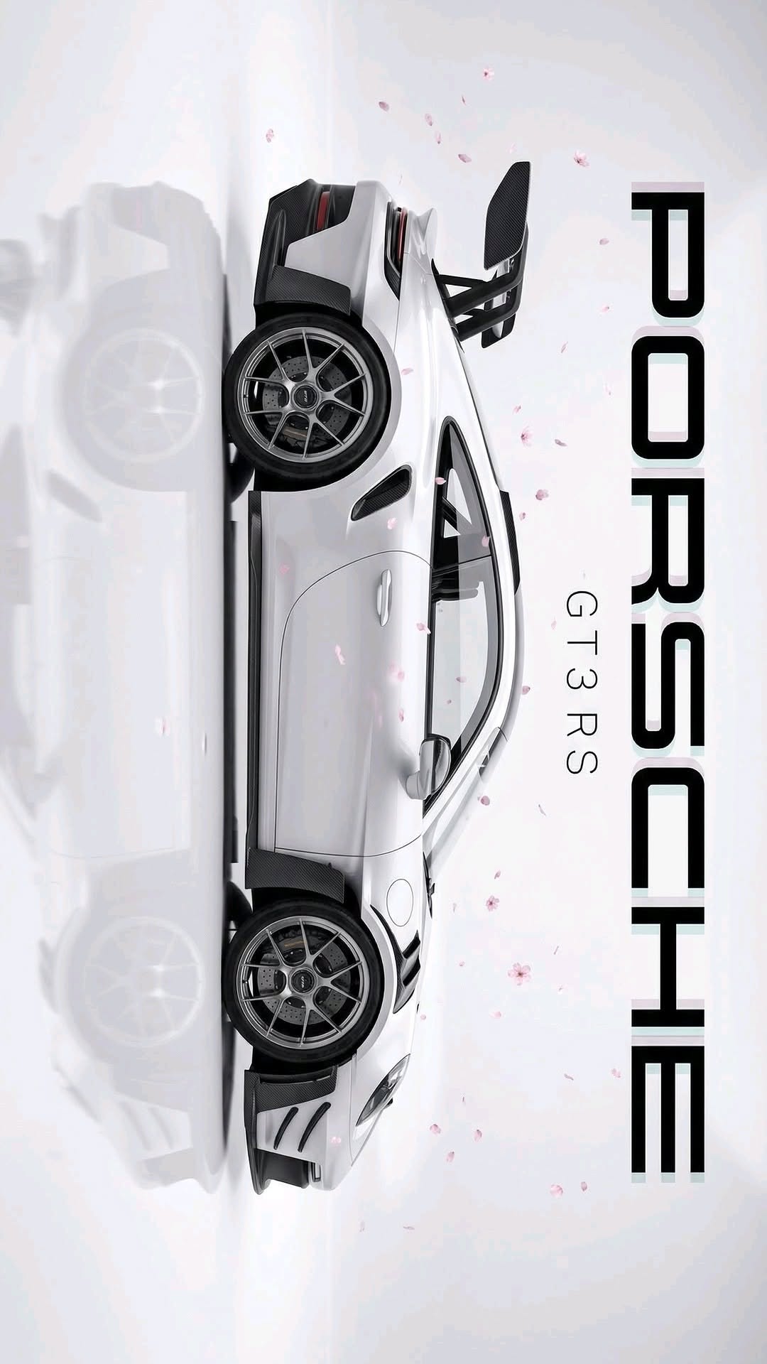 an advertisement for porsche shows the new car